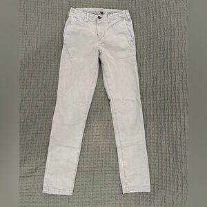 American Eagle Mens Slim Lived-in Khaki Chino Gray Pants